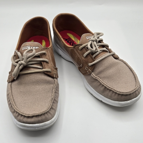 Skechers Shoes - Skechers | Tan Goga Max Boat Shoes Size 8.5